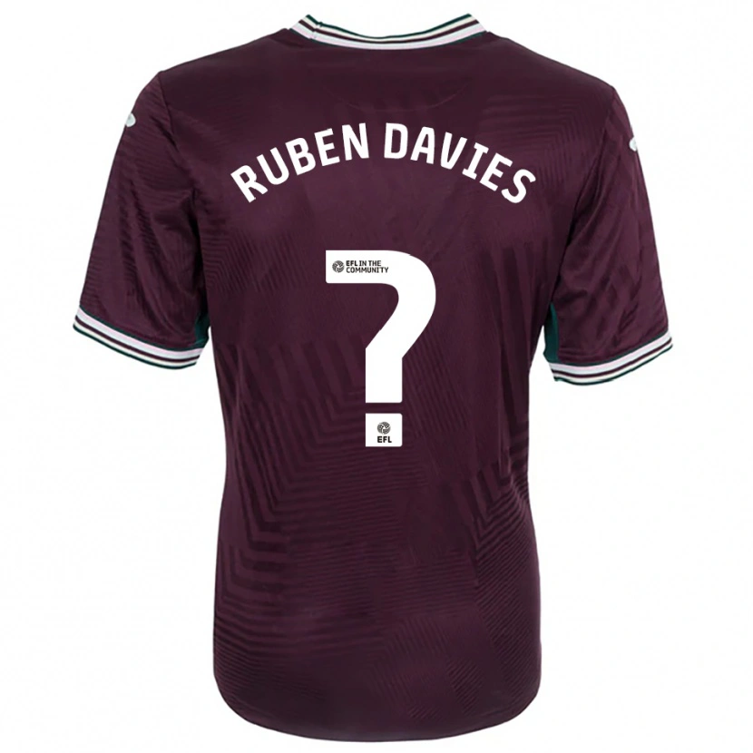 Danxen Heren Ruben Davies #0 Roest Rood Wit Uitshirt Uittenue 2025/26 T-Shirt België
