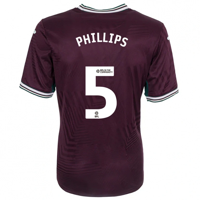 Danxen Heren Ben Phillips #5 Roest Rood Wit Uitshirt Uittenue 2025/26 T-Shirt België