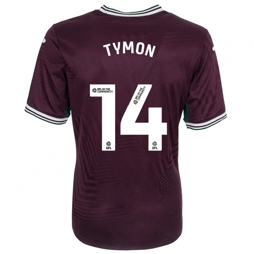 Danxen Heren Josh Tymon #14 Roest Rood Wit Uitshirt Uittenue 2025/26 T-Shirt België