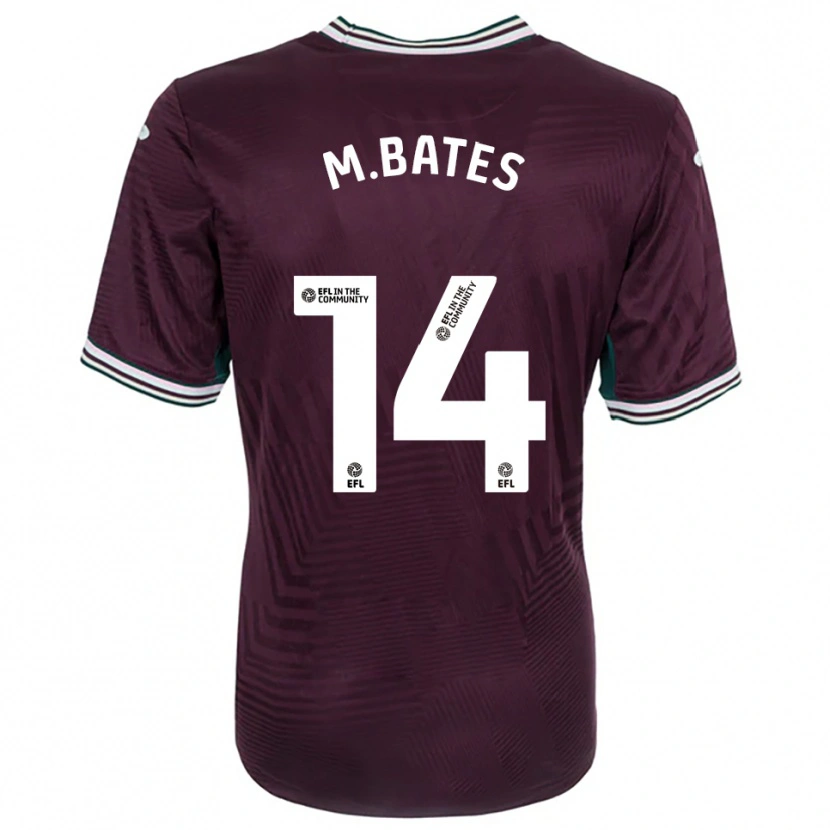 Danxen Heren Mitchell Bates #14 Roest Rood Wit Uitshirt Uittenue 2025/26 T-Shirt België