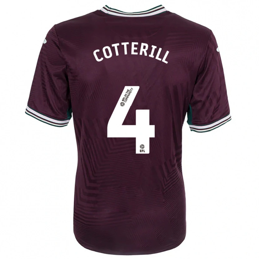 Danxen Heren Joel Cotterill #4 Roest Rood Wit Uitshirt Uittenue 2025/26 T-Shirt België