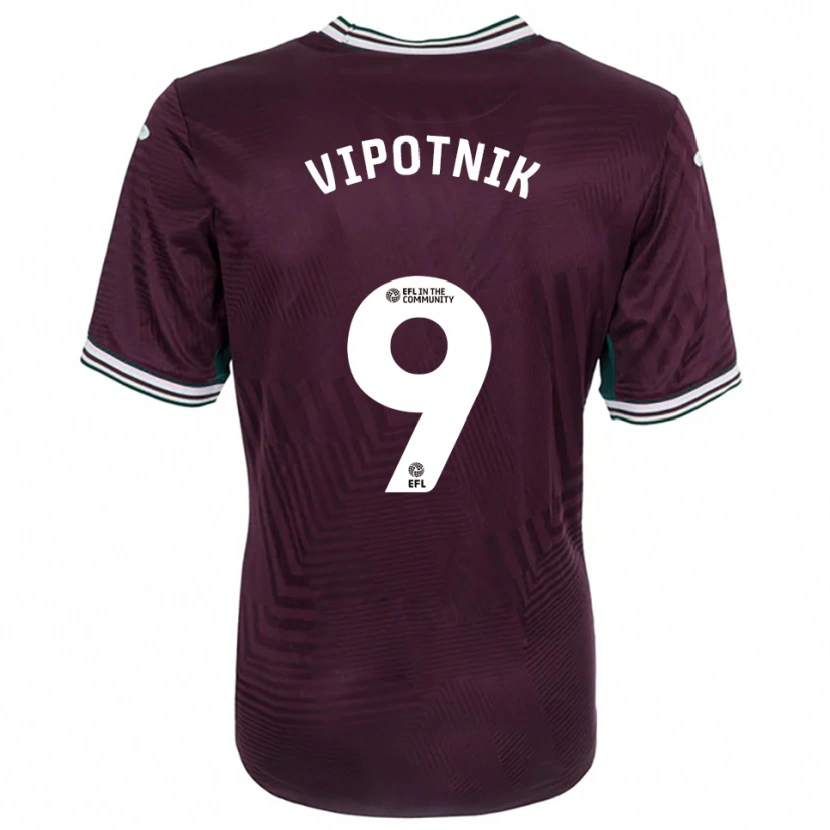 Danxen Heren Zan Vipotnik #9 Roest Rood Wit Uitshirt Uittenue 2025/26 T-Shirt België
