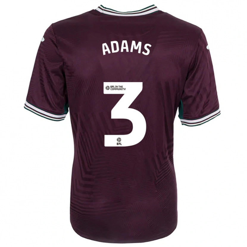 Danxen Heren Sarah Adams #3 Roest Rood Wit Uitshirt Uittenue 2025/26 T-Shirt België