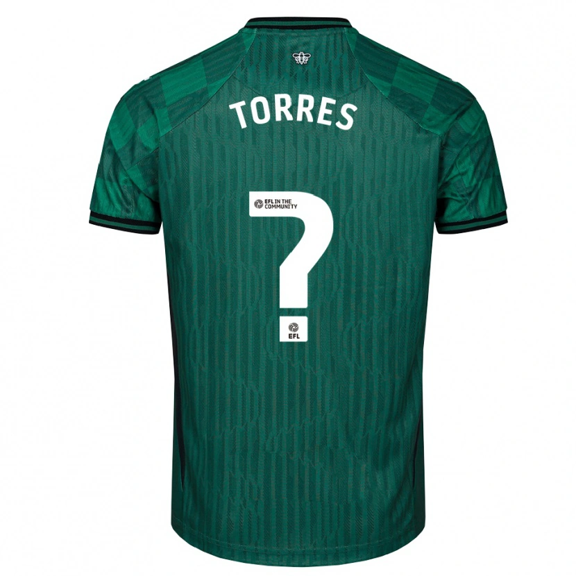 Danxen Heren Laken Torres #0 Groen Zwart Uitshirt Uittenue 2025/26 T-Shirt België