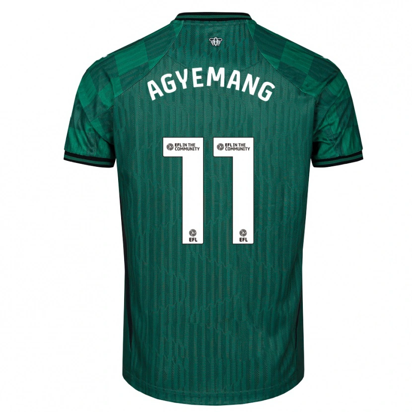 Danxen Heren Michelle Agyemang #11 Groen Zwart Uitshirt Uittenue 2025/26 T-Shirt België