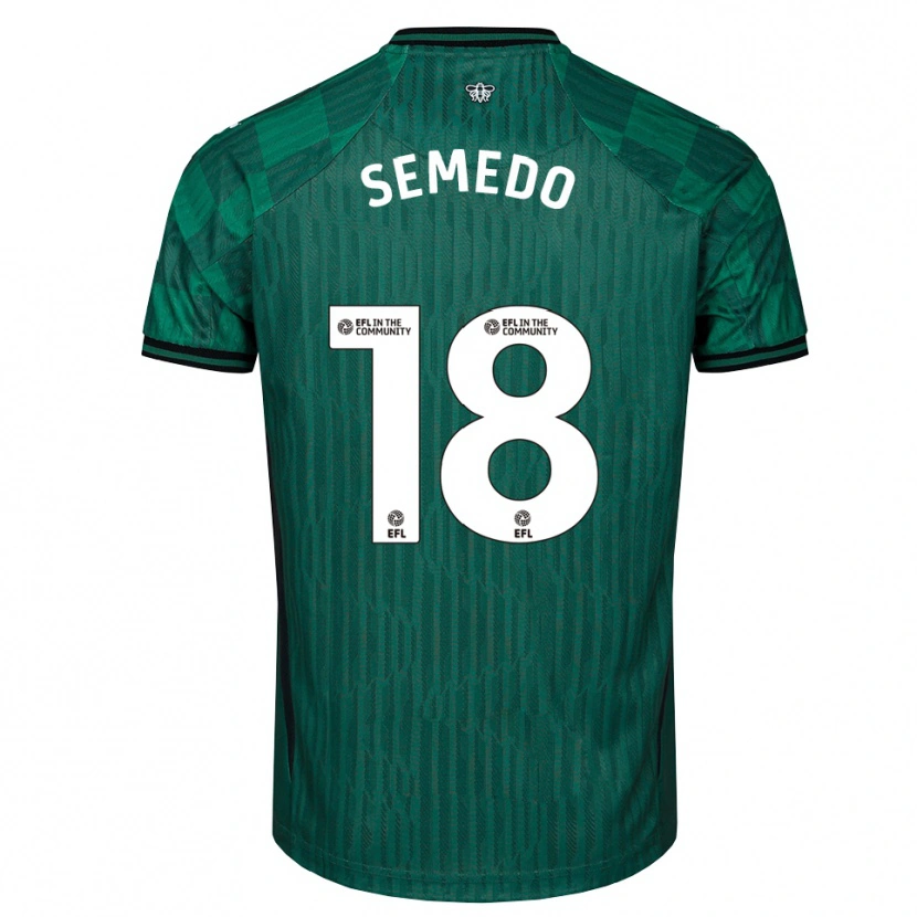 Danxen Heren Vivaldo Semedo #18 Groen Zwart Uitshirt Uittenue 2025/26 T-Shirt België