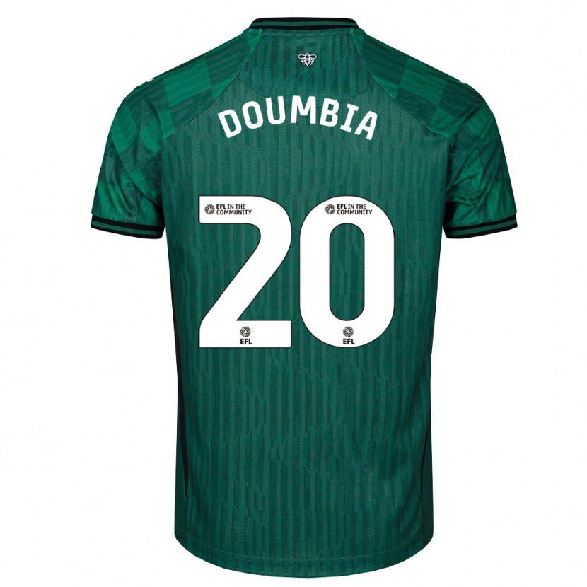 Danxen Heren Mamadou Doumbia #20 Groen Zwart Uitshirt Uittenue 2025/26 T-Shirt België
