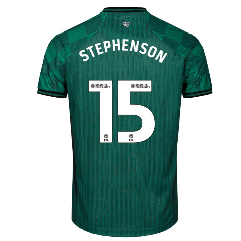 Danxen Heren Ollie Stephenson #15 Groen Zwart Uitshirt Uittenue 2025/26 T-Shirt België
