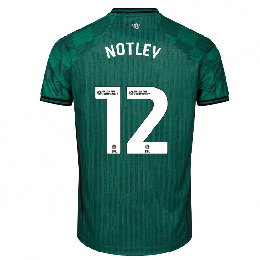 Danxen Heren Tyler Notley #12 Groen Zwart Uitshirt Uittenue 2025/26 T-Shirt België