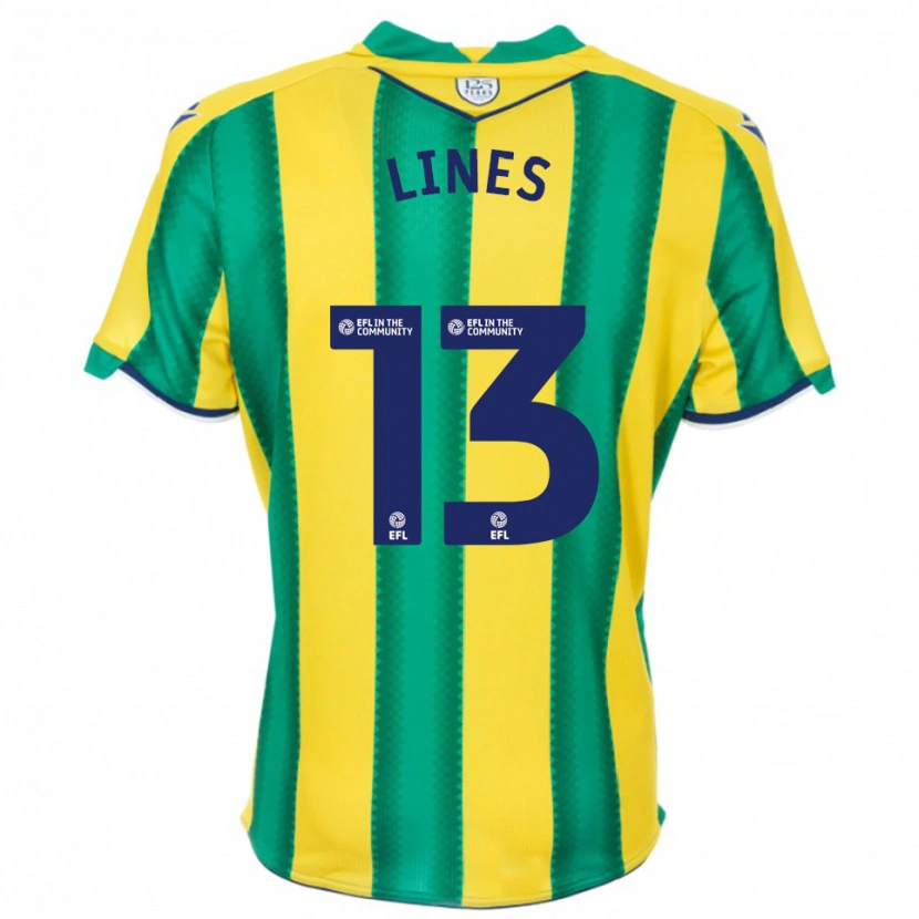 Danxen Heren Jack Lines #13 Geel Groen Uitshirt Uittenue 2025/26 T-Shirt België