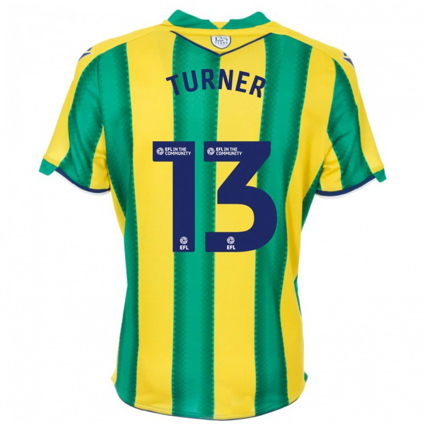 Danxen Heren Shannon Turner #13 Geel Groen Uitshirt Uittenue 2025/26 T-Shirt België