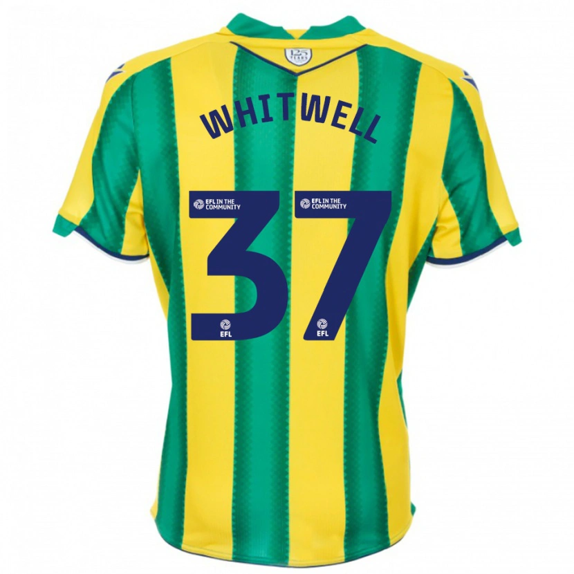 Danxen Heren Harry Whitwell #37 Geel Groen Uitshirt Uittenue 2025/26 T-Shirt België