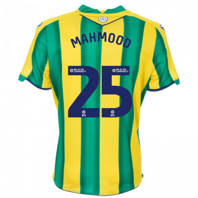 Danxen Heren Mahmood #25 Geel Groen Uitshirt Uittenue 2025/26 T-Shirt België