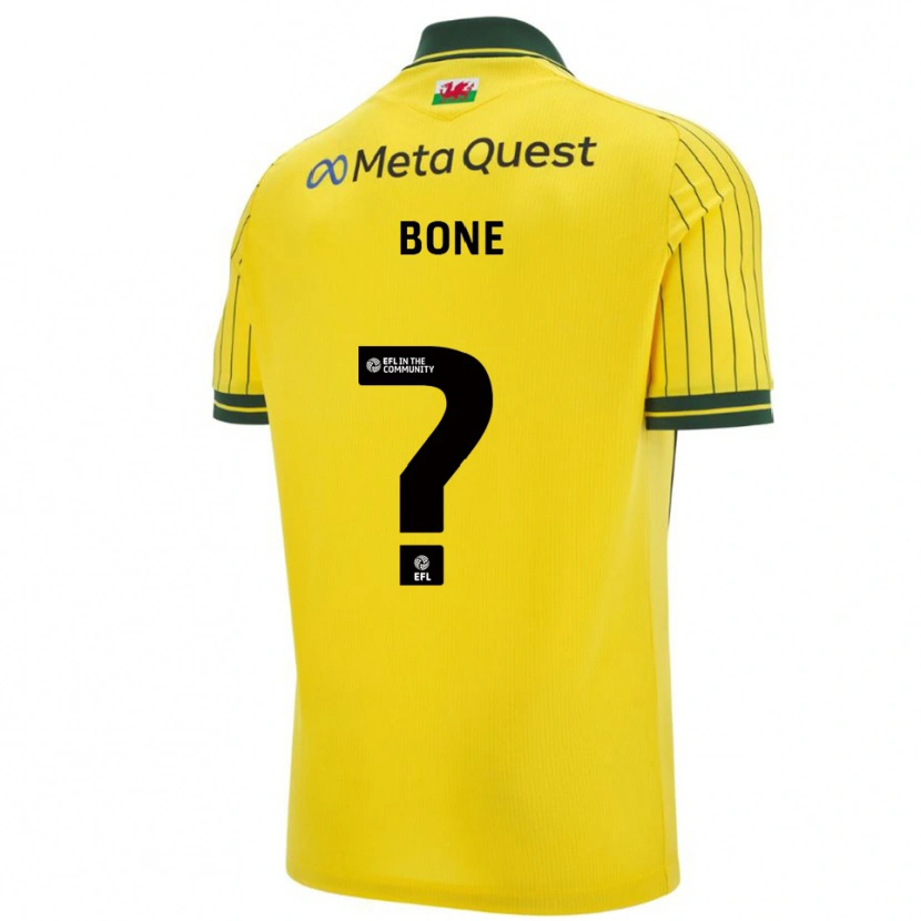 Danxen Heren Kai Bone #0 Geel Groen Uitshirt Uittenue 2025/26 T-Shirt België