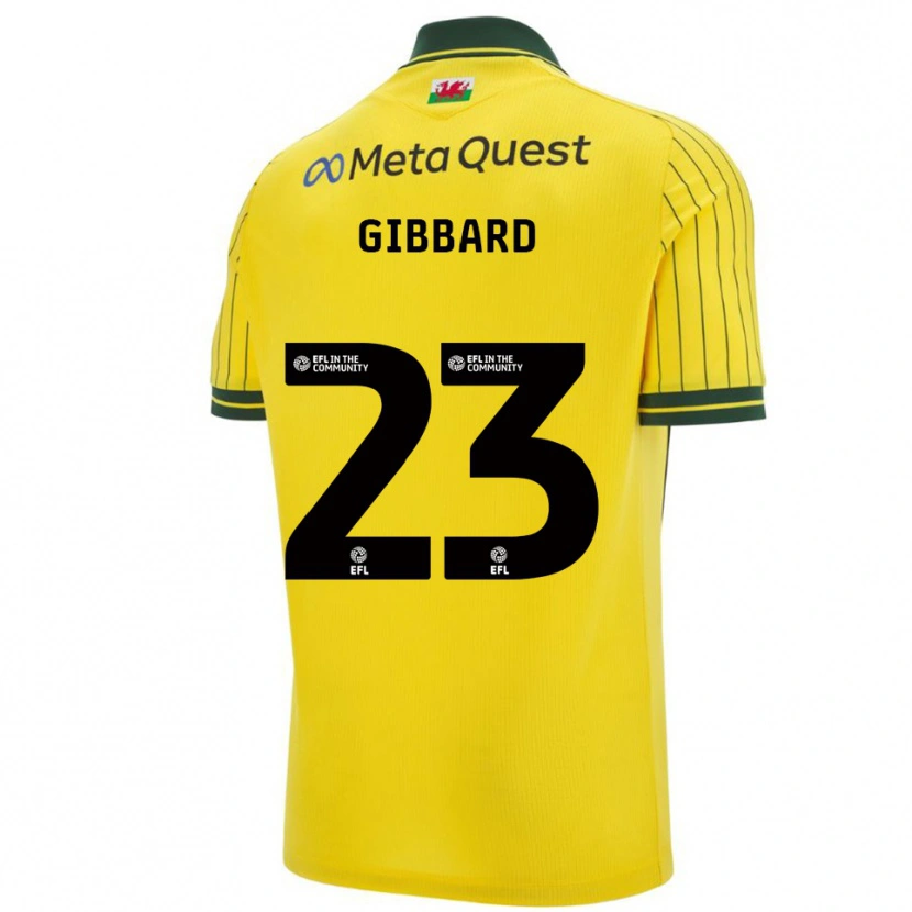 Danxen Heren Mari Gibbard #23 Geel Groen Uitshirt Uittenue 2025/26 T-Shirt België