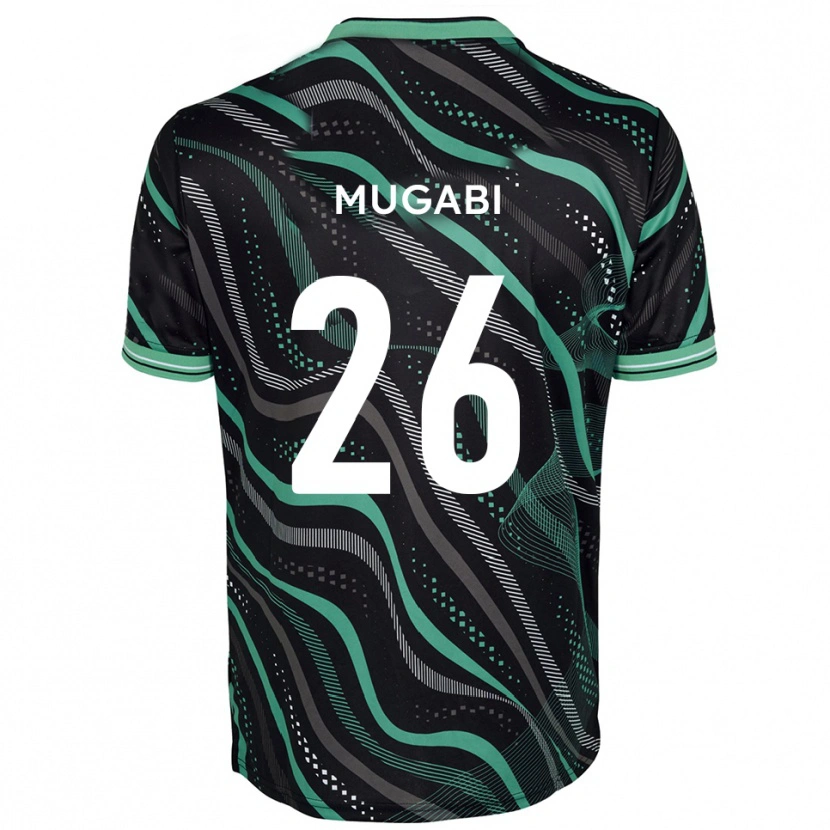 Danxen Heren Bevis Mugabi #26 Zwart Groen Uitshirt Uittenue 2025/26 T-Shirt België