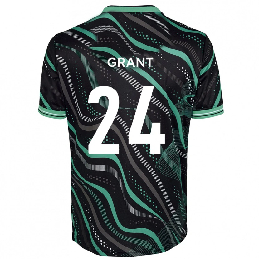 Danxen Heren Josh Grant #24 Zwart Groen Uitshirt Uittenue 2025/26 T-Shirt België