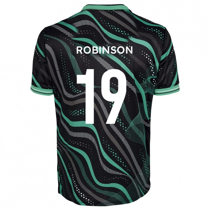 Danxen Heren Jack Robinson #19 Zwart Groen Uitshirt Uittenue 2025/26 T-Shirt België