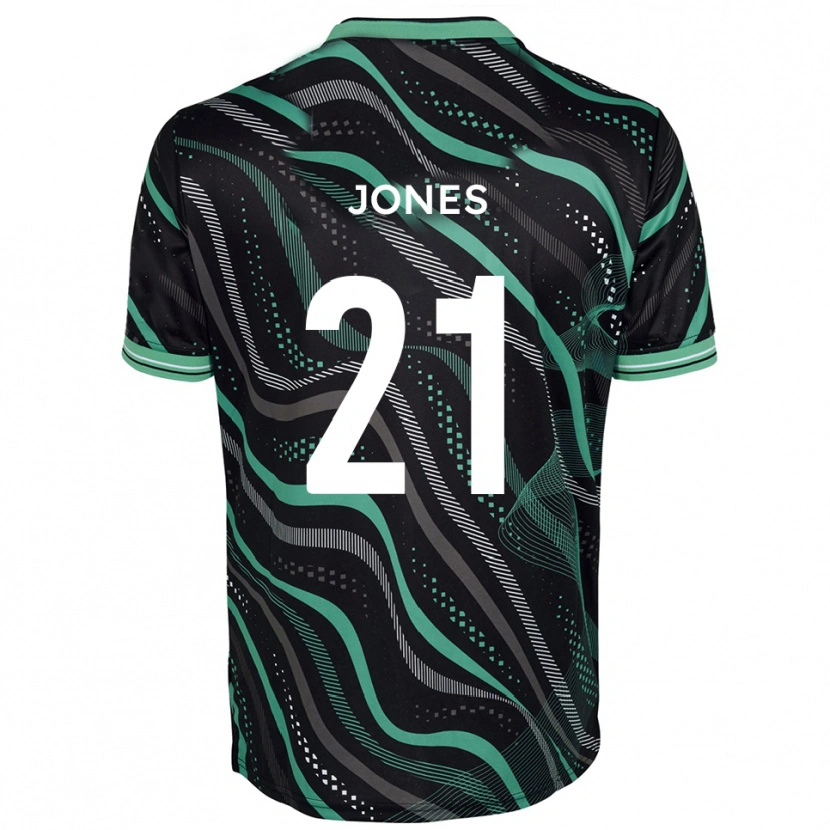 Danxen Heren Jordan Jones #21 Zwart Groen Uitshirt Uittenue 2025/26 T-Shirt België