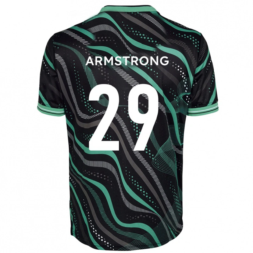 Danxen Heren Luke Armstrong #29 Zwart Groen Uitshirt Uittenue 2025/26 T-Shirt België