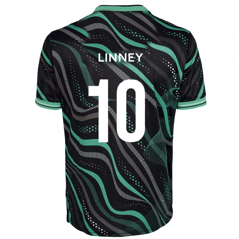 Danxen Heren Regan Linney #10 Zwart Groen Uitshirt Uittenue 2025/26 T-Shirt België