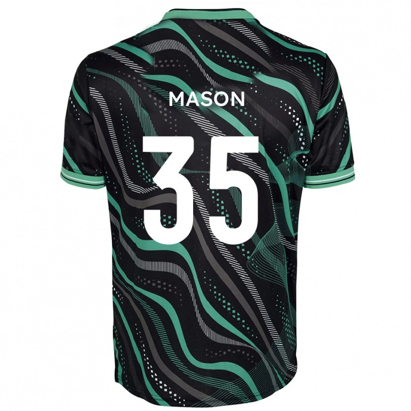 Danxen Heren Seb Mason #35 Zwart Groen Uitshirt Uittenue 2025/26 T-Shirt België