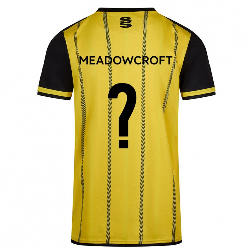 Danxen Heren Cullen Meadowcroft #0 Geel Zwart Uitshirt Uittenue 2025/26 T-Shirt België
