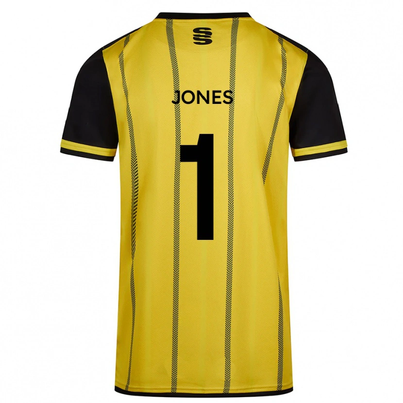 Danxen Heren Zac Jones #1 Geel Zwart Uitshirt Uittenue 2025/26 T-Shirt België