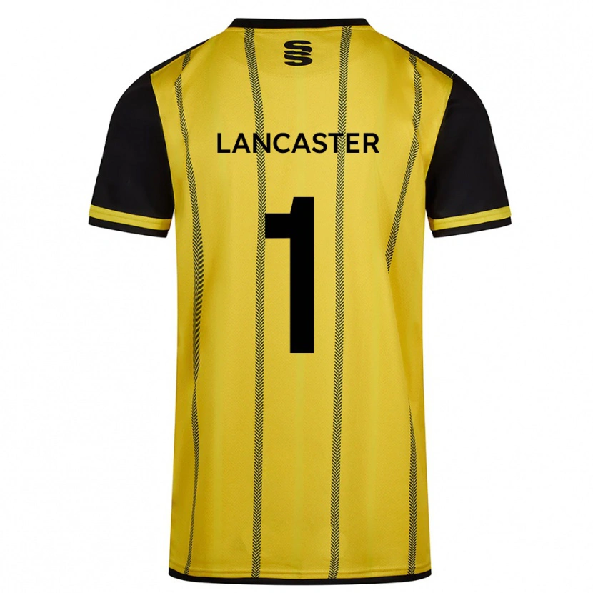 Danxen Heren Aaron Lancaster #1 Geel Zwart Uitshirt Uittenue 2025/26 T-Shirt België
