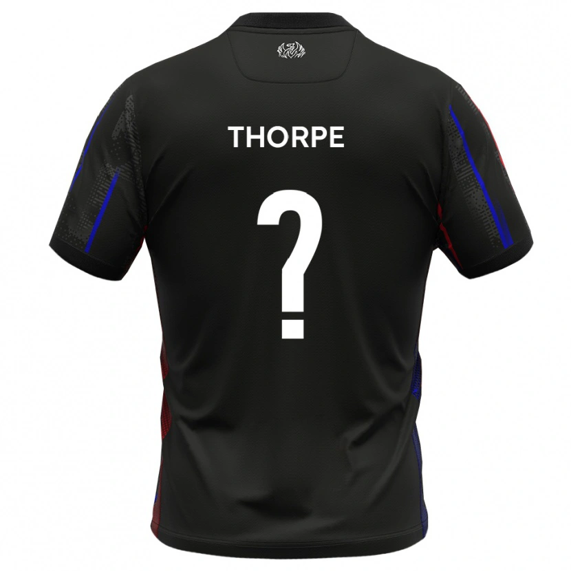 Danxen Heren Harry Thorpe #0 Zwart Rood Uitshirt Uittenue 2025/26 T-Shirt België