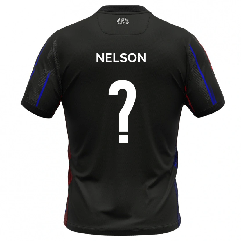 Danxen Heren Toby Nelson #0 Zwart Rood Uitshirt Uittenue 2025/26 T-Shirt België