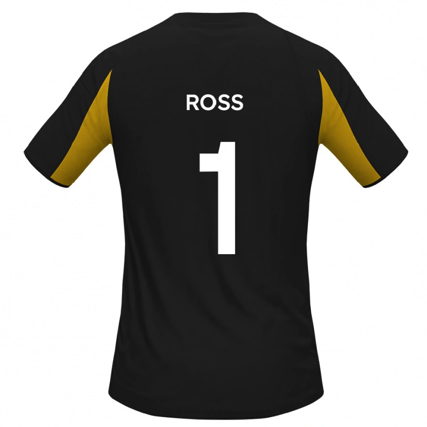 Danxen Heren Ethan Ross #1 Zwart Geel Uitshirt Uittenue 2025/26 T-Shirt België
