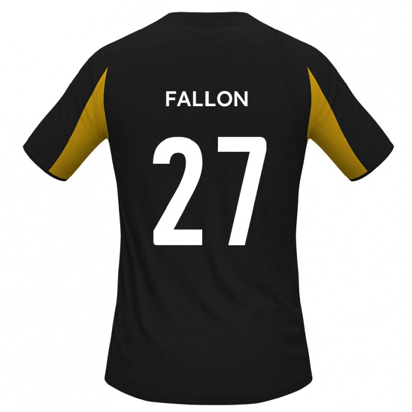 Danxen Heren Louie Fallon #27 Zwart Geel Uitshirt Uittenue 2025/26 T-Shirt België