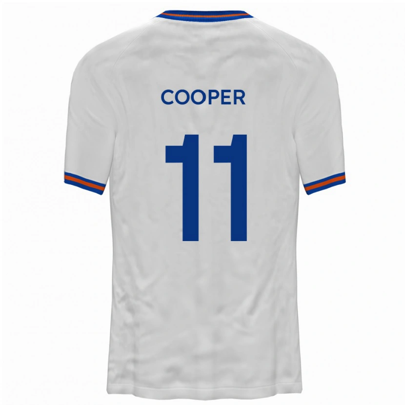 Danxen Heren Chay Cooper #11 Wit Blauw Uitshirt Uittenue 2025/26 T-Shirt België