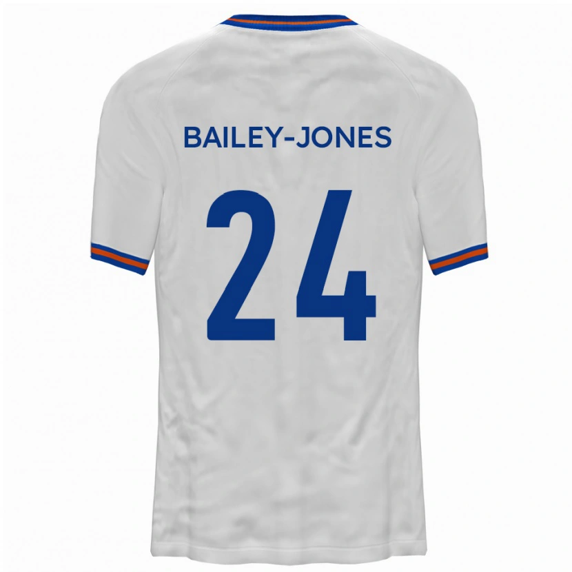 Danxen Heren William Bailey-Jones #24 Wit Blauw Uitshirt Uittenue 2025/26 T-Shirt België