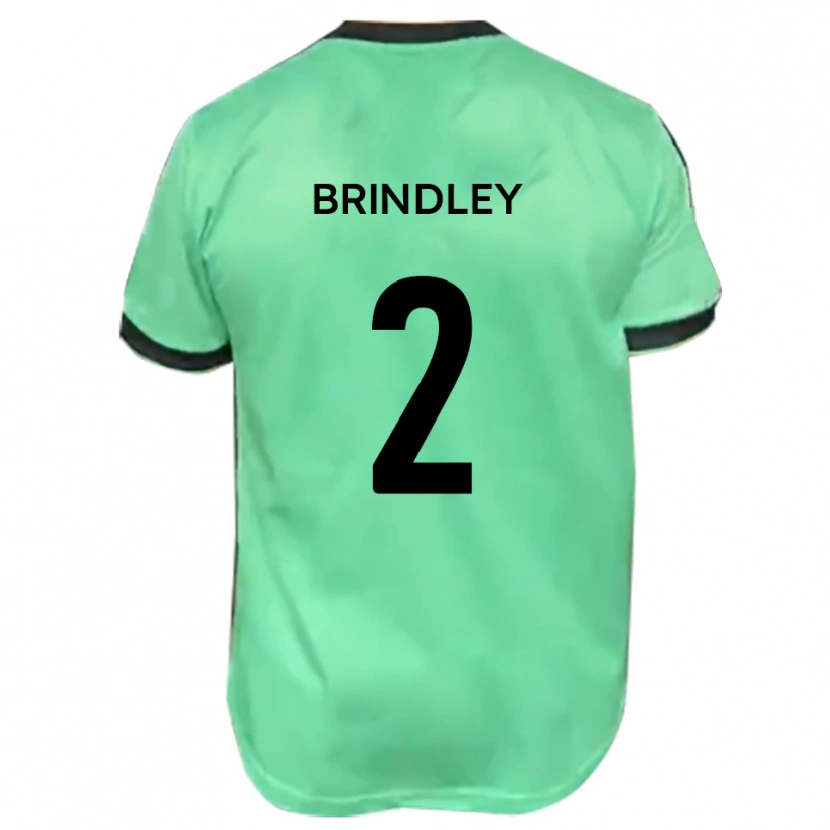 Danxen Heren Richard Brindley #2 Turkoois Zwart Uitshirt Uittenue 2025/26 T-Shirt België