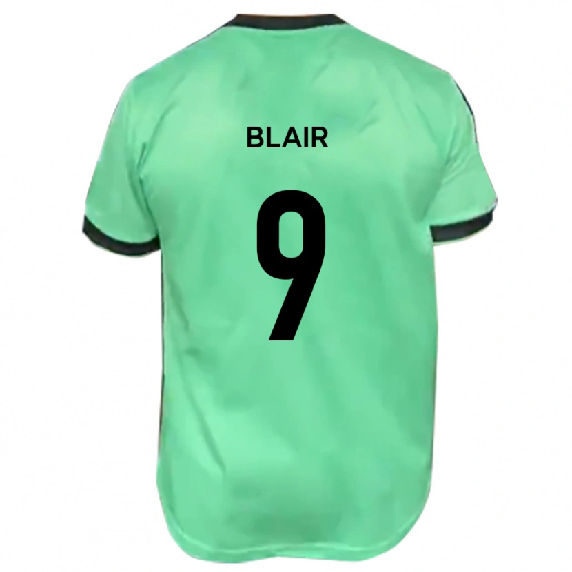 Danxen Heren Aaron Blair #9 Turkoois Zwart Uitshirt Uittenue 2025/26 T-Shirt België