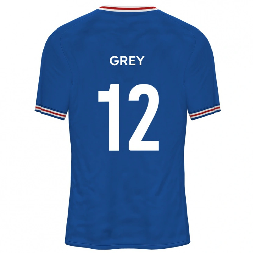 Danxen Heren Joe Grey #12 Dodger Blue Uitshirt Uittenue 2025/26 T-Shirt België