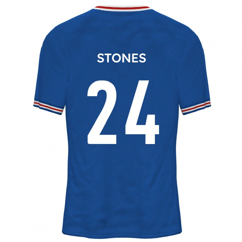 Danxen Heren Josh Stones #24 Dodger Blue Uitshirt Uittenue 2025/26 T-Shirt België