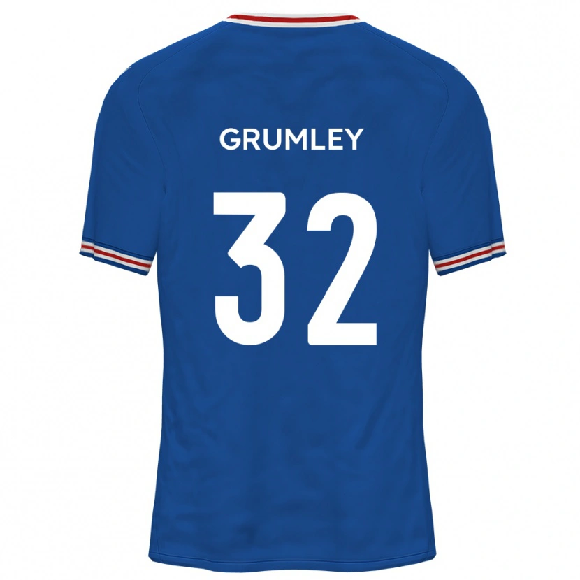 Danxen Heren George Grumley #32 Dodger Blue Uitshirt Uittenue 2025/26 T-Shirt België