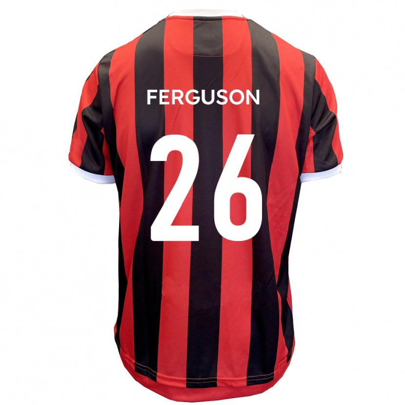 Danxen Heren Kyle Ferguson #26 Rood Zwart Uitshirt Uittenue 2025/26 T-Shirt België