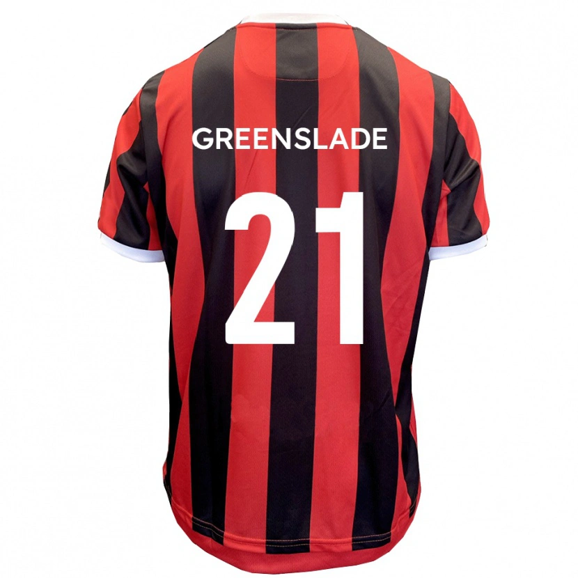 Danxen Heren Harvey Greenslade #21 Rood Zwart Uitshirt Uittenue 2025/26 T-Shirt België