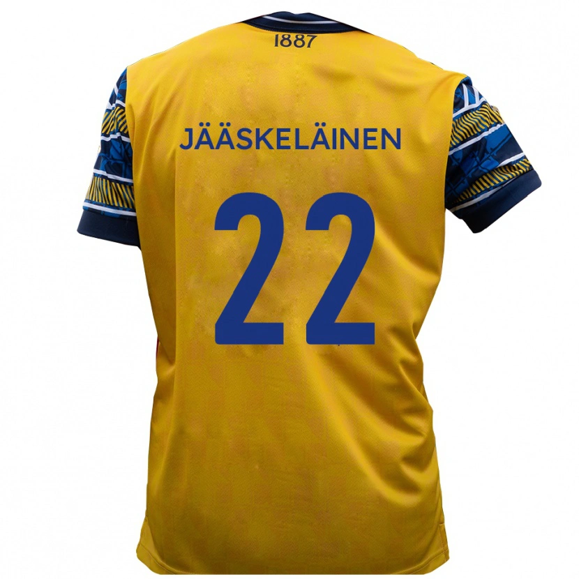 Danxen Heren Will Jääskeläinen #22 Geel Zwart Uitshirt Uittenue 2025/26 T-Shirt België