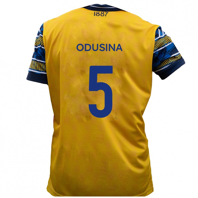 Danxen Heren Timi Odusina #5 Geel Zwart Uitshirt Uittenue 2025/26 T-Shirt België