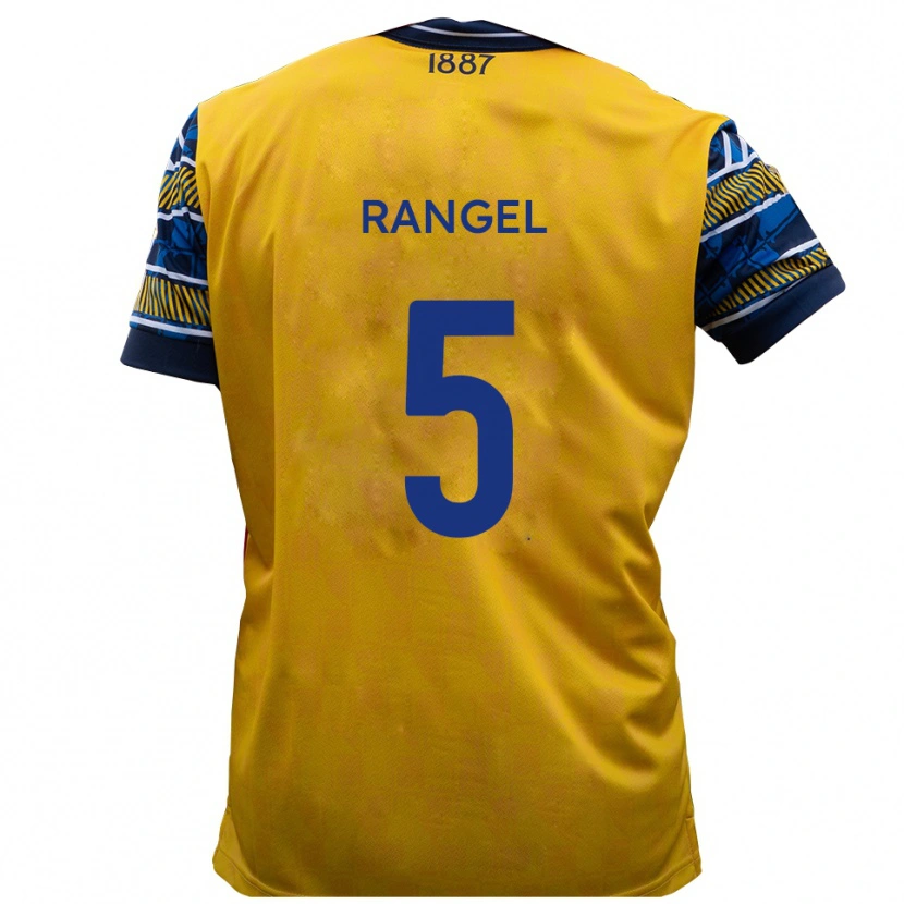Danxen Heren Chris Rangel #5 Geel Zwart Uitshirt Uittenue 2025/26 T-Shirt België