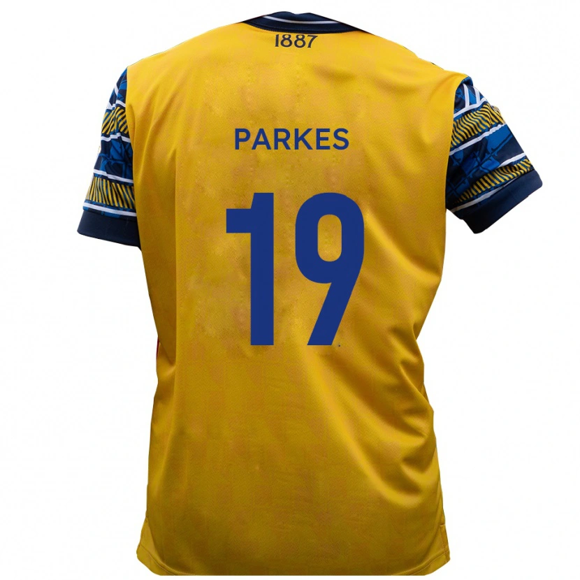 Danxen Heren Sonny Parkes #19 Geel Zwart Uitshirt Uittenue 2025/26 T-Shirt België
