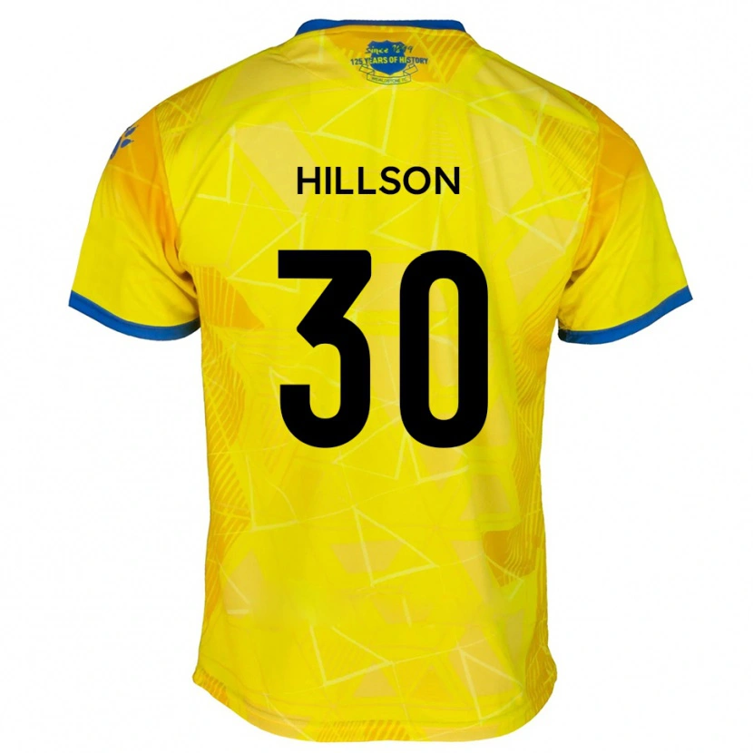 Danxen Heren James Hillson #30 Geel Blauw Uitshirt Uittenue 2025/26 T-Shirt België
