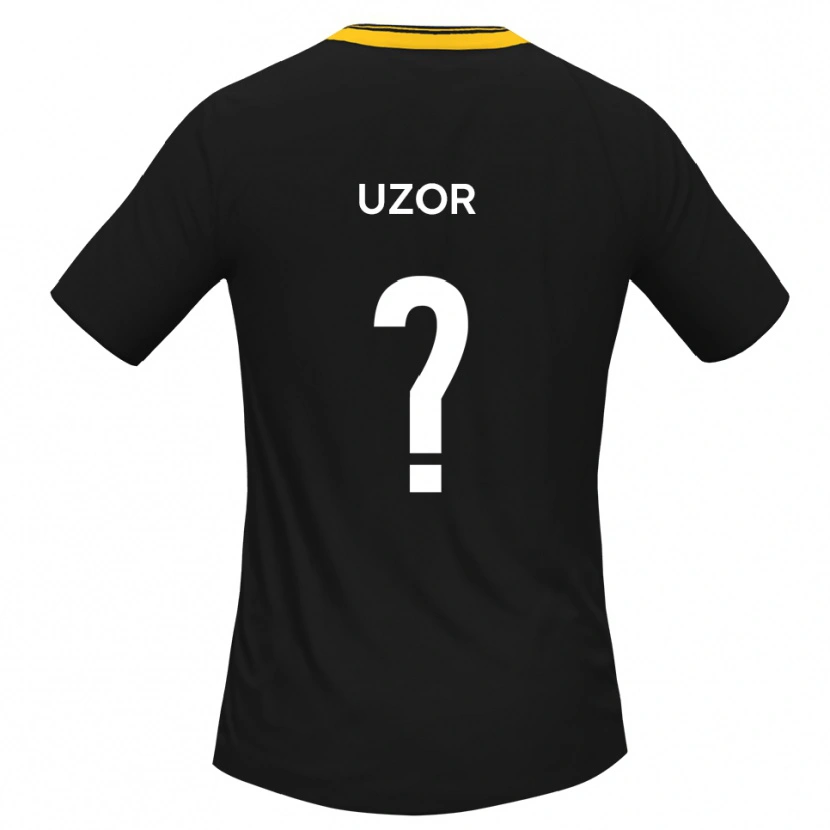 Danxen Heren Tobe Uzor #0 Zwart Geel Uitshirt Uittenue 2025/26 T-Shirt België