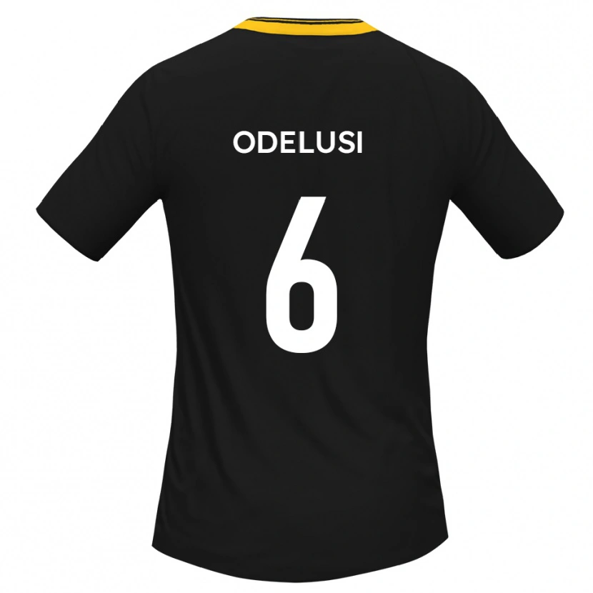 Danxen Heren Siju Odelusi #6 Zwart Geel Uitshirt Uittenue 2025/26 T-Shirt België