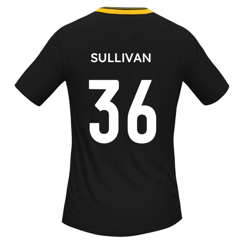 Danxen Heren Cameron Sullivan #36 Zwart Geel Uitshirt Uittenue 2025/26 T-Shirt België